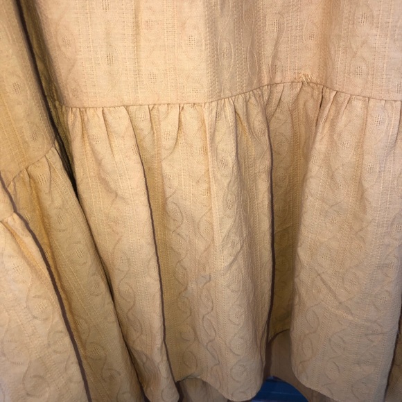 ENGLISH FACTORY MUSTARD YELLOW HIGH NECK DETAILED SLEEVELESS DRESS WOMEN… - Picture 8 of 8